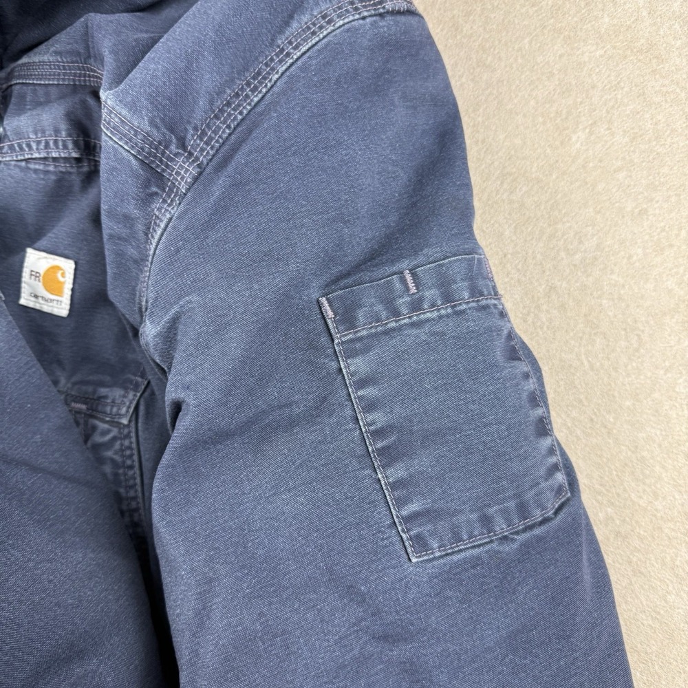 Carhartt‎ FR Full Swing Jacket Men's 3XL Navy Flame Resistant Canvas Work Coat - Picture 10 of 16